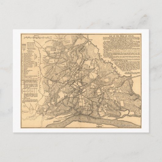 Slag bij Shiloh - Kaart 3 van de burgeroorlog (Voorkant)