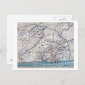 Slag bij Shiloh - Kaart van de burgeroorlog in pan (Voorkant / Achterkant)