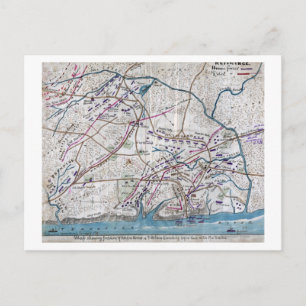 Slag bij Shiloh - Kaart van de burgeroorlog in pan