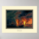 Slag bij Sinop~ Ivan Aivazovsky Poster (Voorkant)