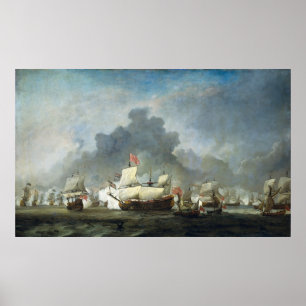 Slag bij Solebay Poster
