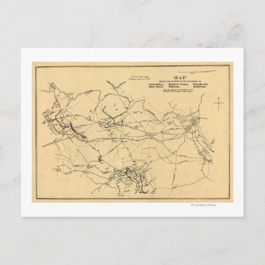 Slag bij Spotsylvania Court House Briefkaart (Voorkant)