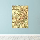 Slag bij Spotsylvania Court House Canvas Afdruk (Insitu (Houten vloer))