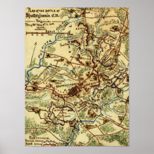 Slag bij Spotsylvania Court House Poster
