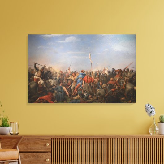 Slag bij Stamford Bridge Canvas Afdruk (Insitu (Woonkamer))