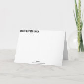 Slag bij Stoats Drift Notecard Kaart (Achterkant)