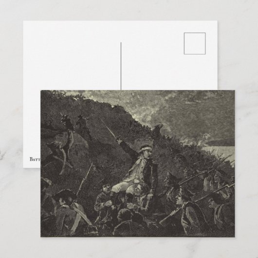 Slag bij Stony Point, 1779 Briefkaart (Voorkant / Achterkant)