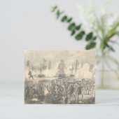 Slag bij Sullivan's Island, 1776 Briefkaart (Staand voorkant)