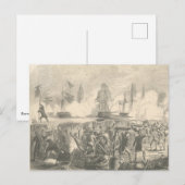 Slag bij Sullivan's Island, 1776 Briefkaart (Voorkant / Achterkant)