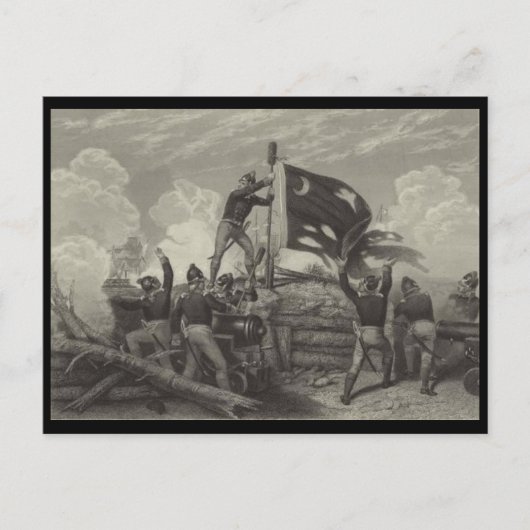 Slag bij Sullivan's Island Briefkaart (Voorkant)