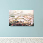 Slag bij Toulouse, gegraveerd Thomas Sutherland Canvas Afdruk (Insitu (Houten vloer))
