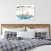Slag bij Trafalgar 1805 1998 Canvas Afdruk (Insitu (Slaapkamer))