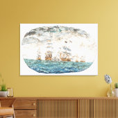 Slag bij Trafalgar 1805 1998 Canvas Afdruk (Insitu (Woonkamer))