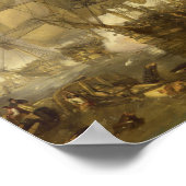 Slag bij Trafalgar Poster W C Stanfield 1836 (Hoek)