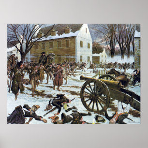 Slag bij Trenton door Charles McBarron Poster