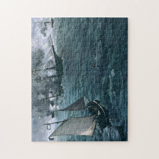 Slag bij USS Kearsarge en CSS Alabama door Manet Legpuzzel (Verticaal)