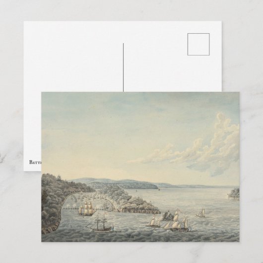 Slag bij Valcour Briefkaart (Voorkant / Achterkant)