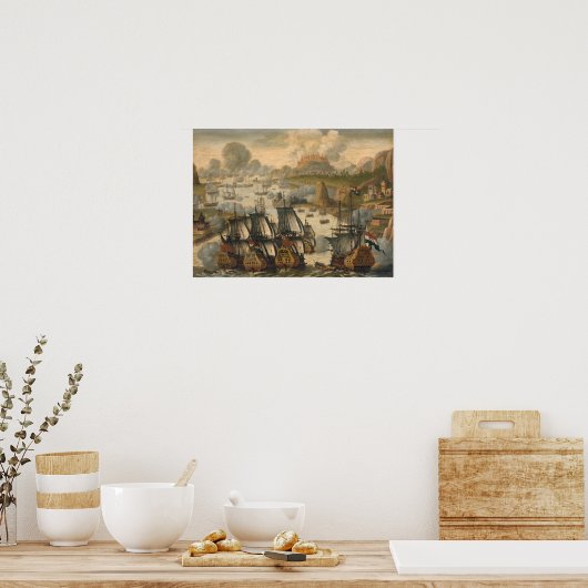 Slag bij Vigo Bay Poster (Keuken)