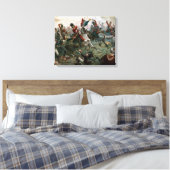 Slag bij Waterloo, 18 juni 1815, 1898 (kleur l) Canvas Afdruk (Insitu (Slaapkamer))