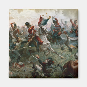 Slag bij Waterloo, 18 juni 1815, 1898 (kleur l) Magneet