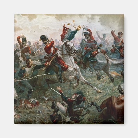Slag bij Waterloo, 18 juni 1815, 1898 (kleur l) Magneet (Voorkant)