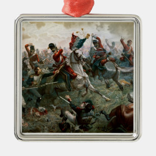 Slag bij Waterloo, 18 juni 1815, 1898 (kleur l) Metalen Ornament