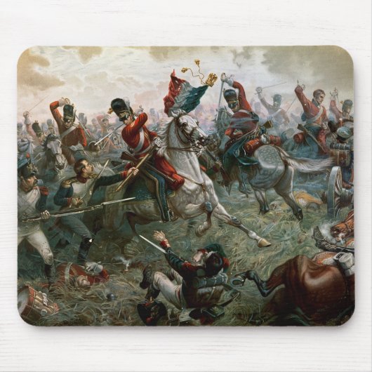 Slag bij Waterloo, 18 juni 1815, 1898 (kleur l) Muismat (Voorkant)