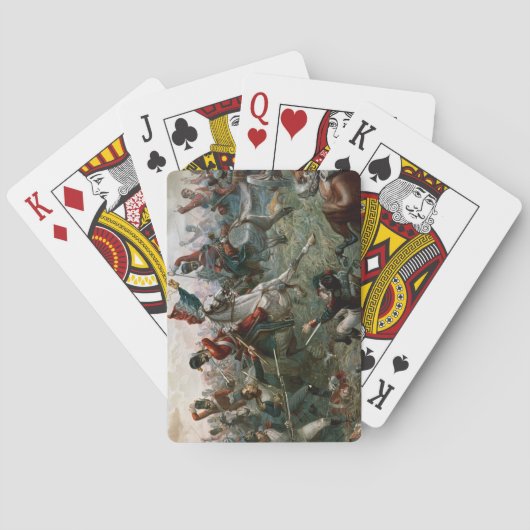 Slag bij Waterloo, 18 juni 1815, 1898 (kleur l) Speelkaarten (Achterkant)