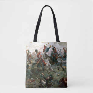 Slag bij Waterloo, 18 juni 1815, 1898 (kleur l) Tote Bag