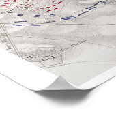 Slag bij Waterloo, 18 juni 1815, blad 2de, Cri Poster (Hoek)