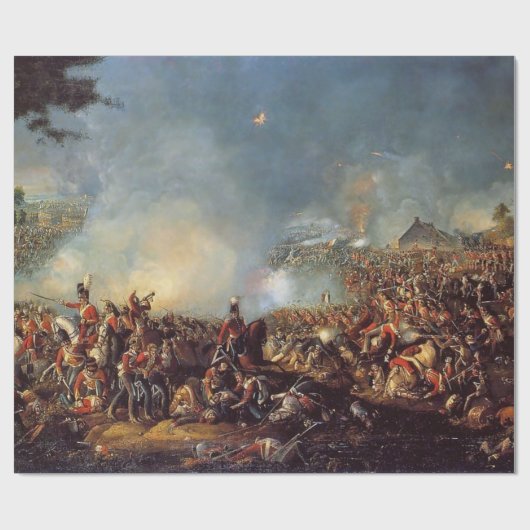 Slag bij Waterloo Cadeaupapier (Vlak)