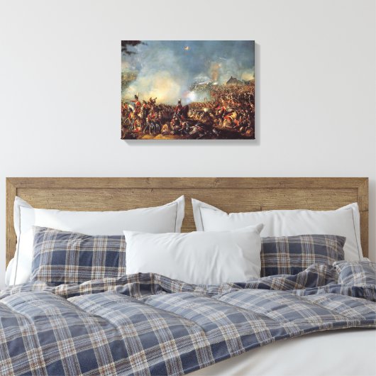 Slag bij Waterloo Canvas Afdruk (Insitu (Slaapkamer))
