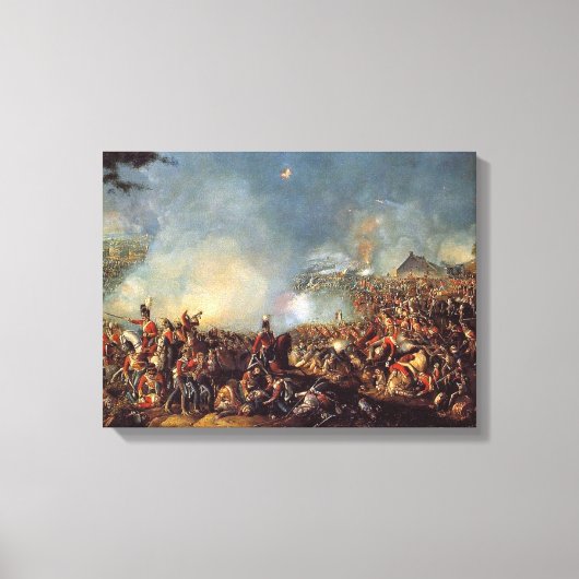 Slag bij Waterloo Canvas Afdruk (Voorkant)