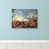 Slag bij Waterloo Canvas Afdruk (Insitu (Houten vloer))