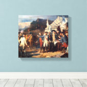 Slag bij Yorktown, Canvas Print (Insitu (Houten vloer))