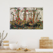 Slag bij Zonchio, 1499 Poster (Keuken)