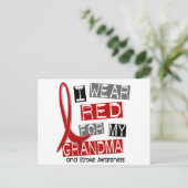 Slag die ik DRAAG voor mijn GRANDMA 37 Briefkaart (Staand voorkant)