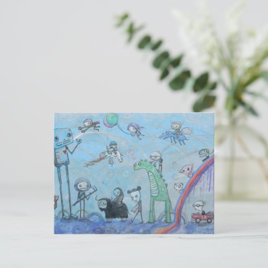 Slag die niet kan worden gewonnen briefkaart (Staand voorkant)