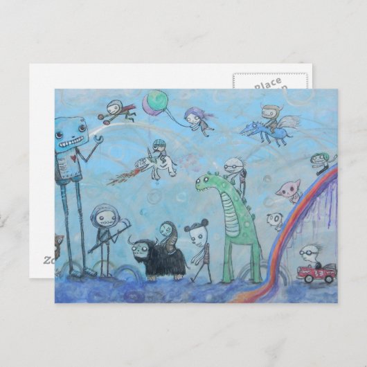 Slag die niet kan worden gewonnen briefkaart (Voorkant / Achterkant)