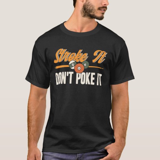 Slag het niet maakt het poel Billiards Player Snoo T-shirt (Voorkant)