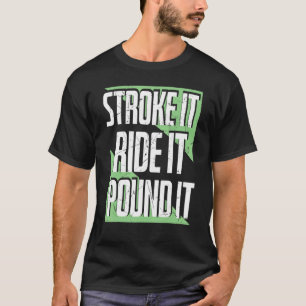 Slag het ride het PondI Triathlon Sportenthus T-shirt