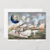 Slag in de baai van Manilla Briefkaart (Voorkant / Achterkant)