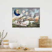 Slag in de baai van Manilla Poster (Keuken)