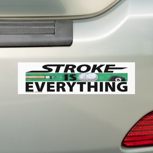 Slag is Alles 8-bits Bumpersticker (Op auto)