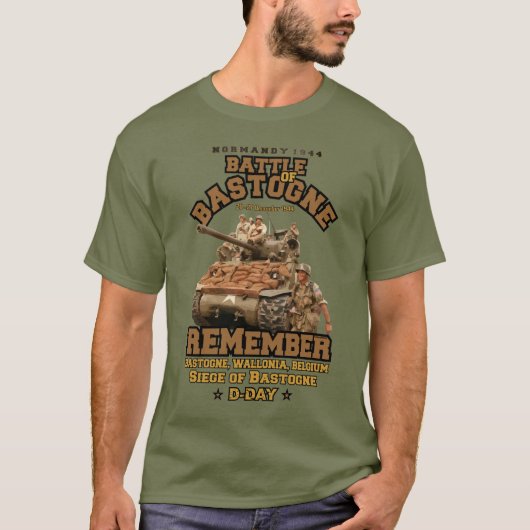 Slag om Bastogne Veterans dag T-shirt (Voorkant)