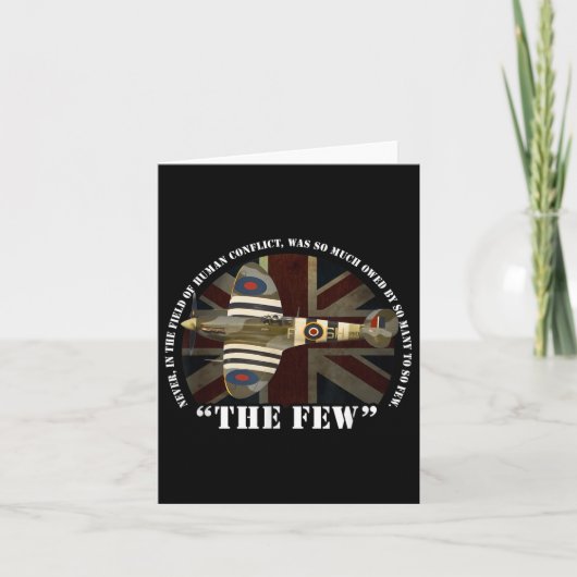 Slag om Brits Vliegtuig Raf Spitfire the enige Wa Kaart (Voorkant)