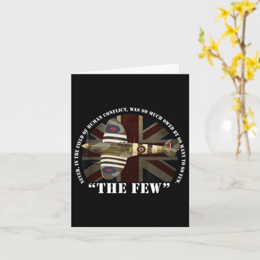 Slag om Brits Vliegtuig Raf Spitfire the enige Wa Kaart (Gele Bloem)