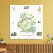 slag om Brooklyn NY Map (1867) Canvas Afdruk (Insitu (Woonkamer))