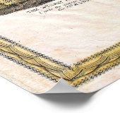  slag om Brooklyn NY Map (1867) Poster (Hoek)