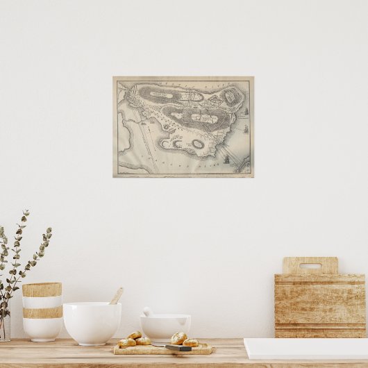 Slag om Bunker Hill Poster (Keuken)